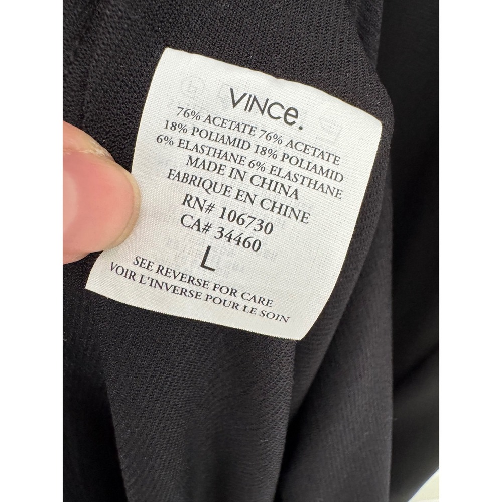 Vince Black Sleeveless Shift Dress Women's‎ Minimalist Size Large - Picture 5 of 5